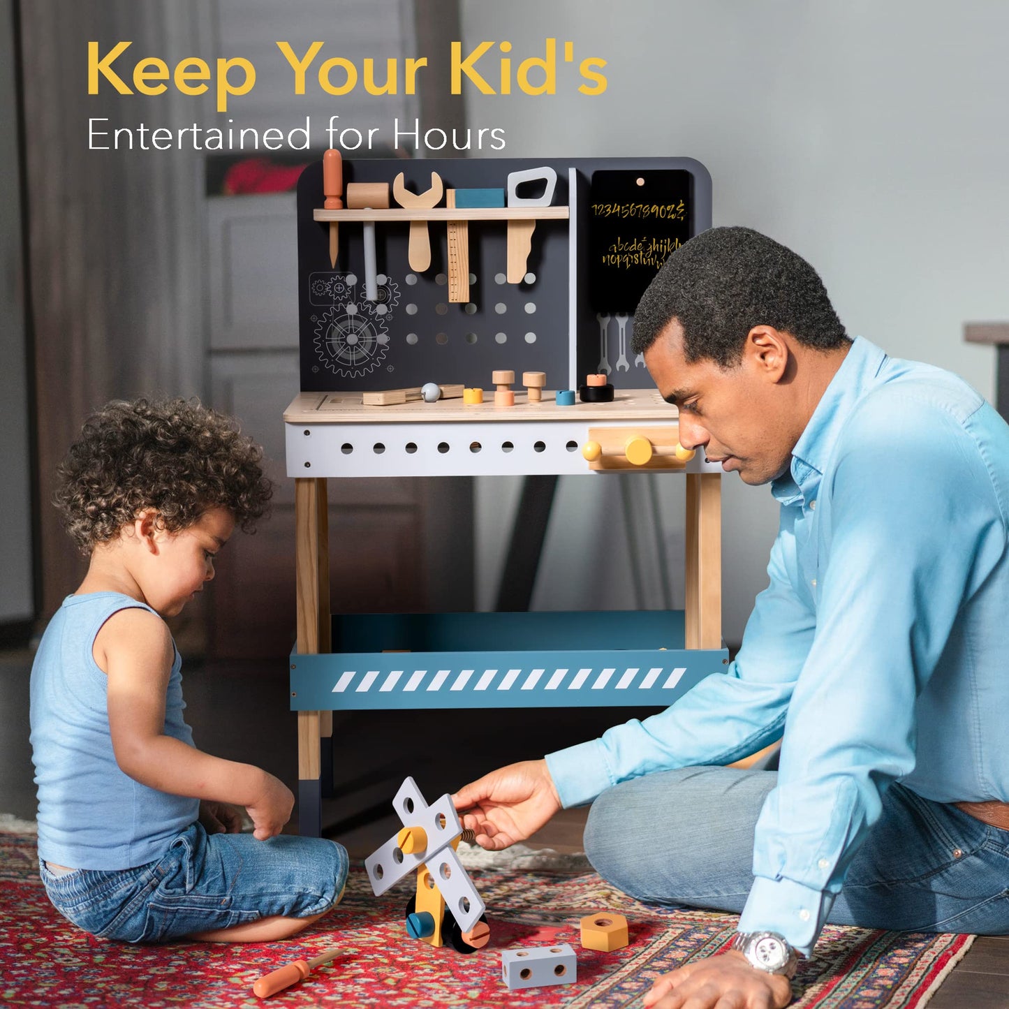Wooden Kids Tool Bench Set — A Hands-On Play Workshop That Builds Skills and Shared Moments