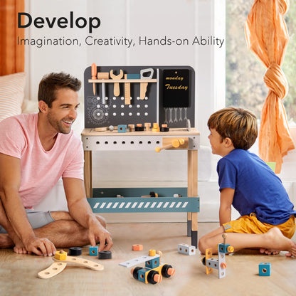 Wooden Kids Tool Bench Set — A Hands-On Play Workshop That Builds Skills and Shared Moments